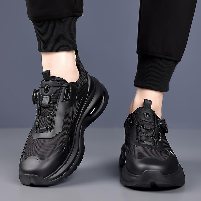 Fashion 2025 New Men's Shoes Low-top Rotating Buckle Sports Casual Trendy Outdoor Air Cushion Sports Leisure Thick Soled Dad Shoes