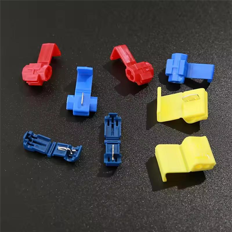 AT19-Lock Electric Wire Cable Connectors Quick Splice Terminals Crimp Non Destructive For Wire Car Boat Motorcycle 65Pcs