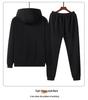 Men's Winter Fleece Lined Lambswool Coat and Pants Set - Outdoor Casual Sportswear, Plus Size Available