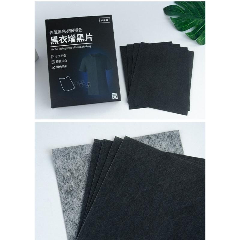 High Efficiency Laundry Sheets Deepen Black Clothing Dye Protect Fibers Remove Stubborn Stains Safe for Dark Clothes