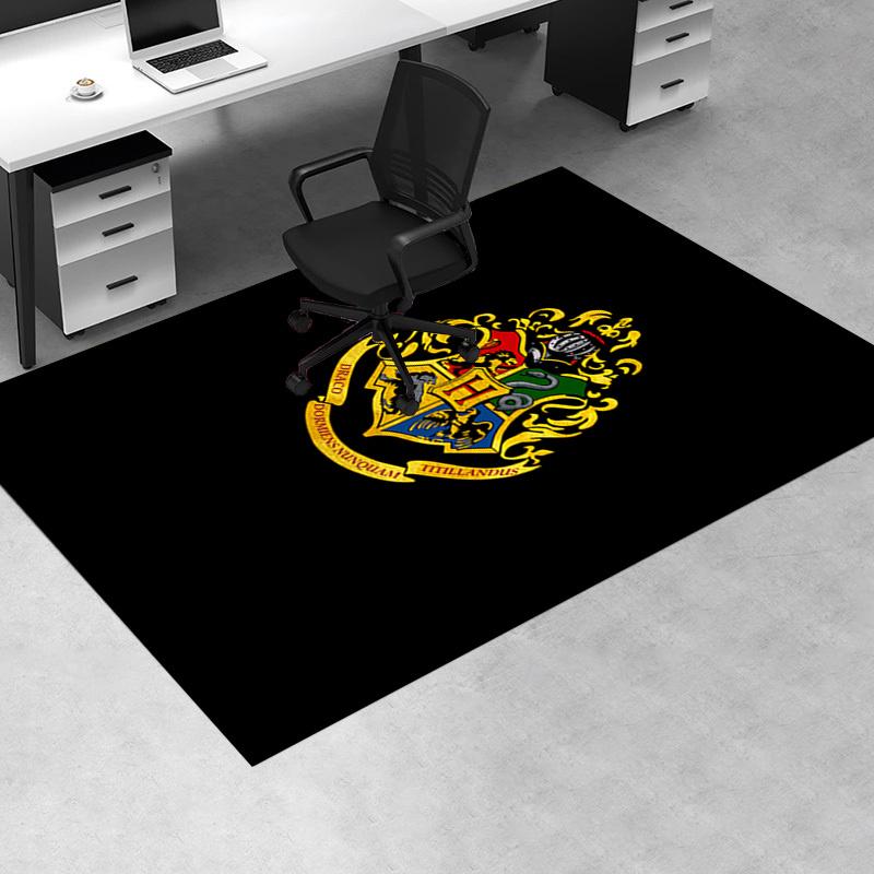 

Hogwarts Crest T-Shirt - Officially Licensed Merchandise Office Mat Home Decor Office Desk Chair Rugs Chair Carpet for office Chair Mat Gift 60cm by 90cm