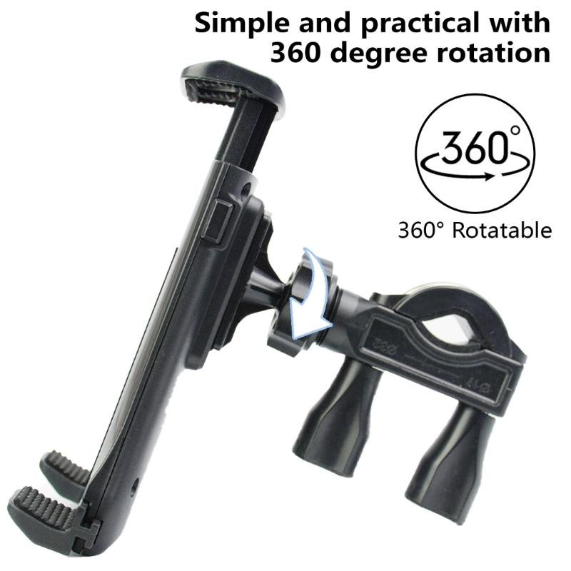 Phone Hold for Scooters Secure & Easy To Use Phone Stand 360 Rotatable Phone Support Hand Motorcycle Phone Mount Gift