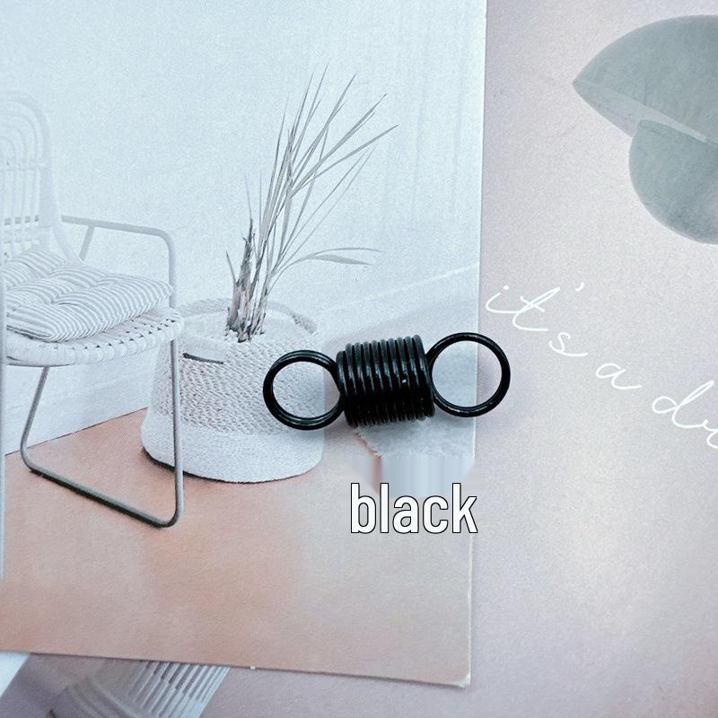 Colorful Enamel Spiral Stretch Spring Buckle 8-Shape Double Circle Connector for DIY Jewelry Accessories