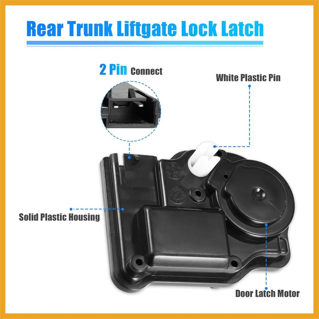 Trunk Latch Lock Actuator 4589243AA for Dodge Grand Caravan Journey Durango Nitro for Chrysler for Jeep Commander Grand Cherokee Liftgate Trunk Lid