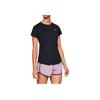 Under Armour Streaker Running Short Sleeve Tee Women Tops Black 1341520-001