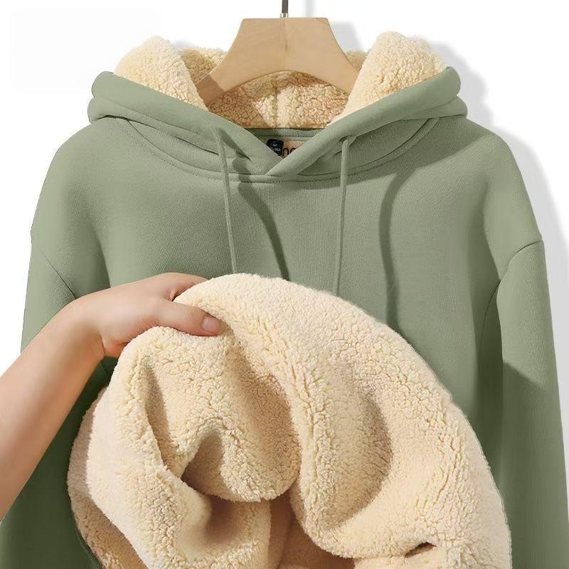 Boys' Winter Lambswool Hooded Jacket - Trendy Japanese Style, Versatile, Casual, and Artistic.