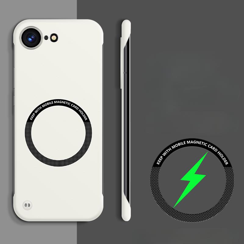 

Безрамный жесткий ПК для Magsafe Чехол для телефона Iphone 16E 16e Противоударный матовый тонкий чехол Magsafe для Iphone SE 4 SE4 2025 5G for iphone 16E белый