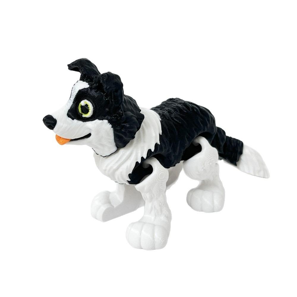 3D Printing Multi Joint Dachshund Toys Multi-Jointed Simulated Border Collie Figurine  Kids Adults