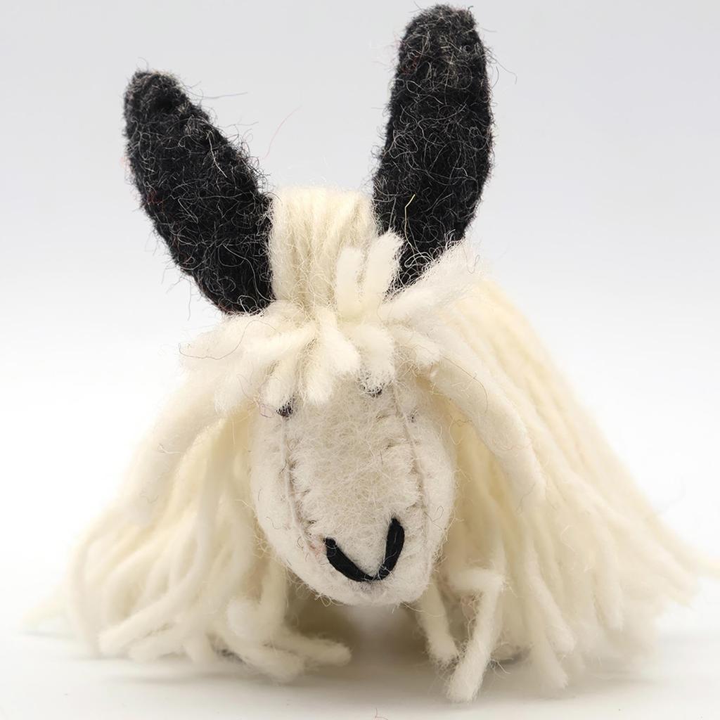 Tomo Corporation Nepalese Felt Animal Yak, White, Approx. 5 X 10 X 7cm (H), 10625-806-091