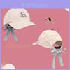 Gorra de Béisbol Estilo Coreano Con Lazo de Perro Bordado y Diseño de Letras Para Mujeres Casuales y Adolescentes