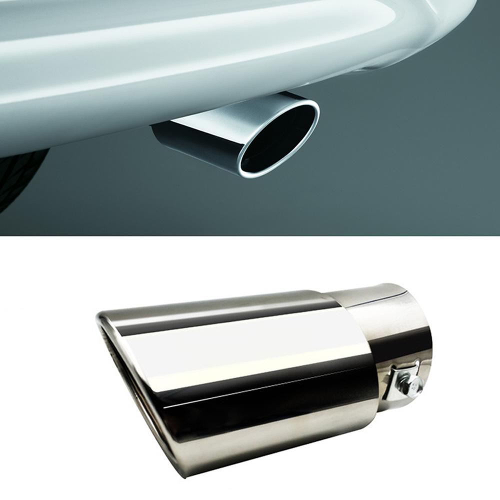 DSYCAR 1Pcs Universal Stainless Steel Car Exhaust Tail Muffler Tip Pipe for Car-styling Decoration DIY Accessories