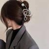 Pearl Treble Clef Hair Clip Zinc Zinc Zinc Alloy Music Note Hair Claw Fashion   Makeup Hair Clips