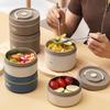Bento-Lunchbox-Set, tragbarer, warmhaltender Lunchbehälter mit isolierter Tasche, 304 Edelstahl, Thermobehälter für Lebensmittel