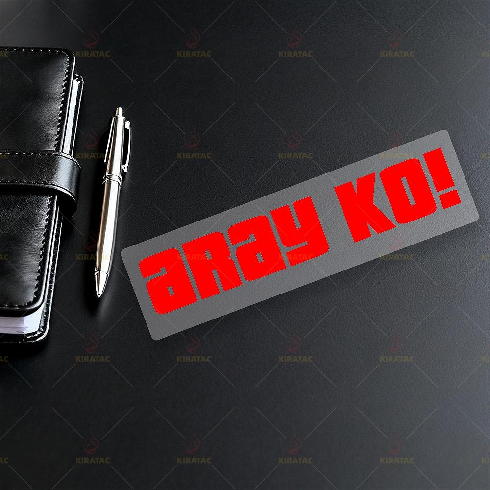 

1pc ARAY KO Motocycle Sticker Waterproof for Motocycle Windshield Fairing Fender Fuel Tank Car Window Front Scooter Vinyl Decals 2.5x13.7cm