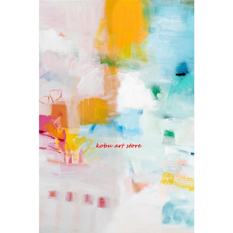 Colorful Abstract Modern Green Orange Red Posters and Prints Canvas Paintings Wall Art Pictures for Living Room Home Decoration