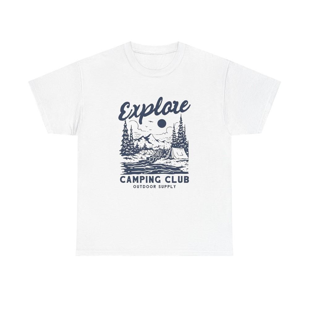 Explore Camping Club Graphic T Shirt Unisex Heavy Cotton Tee Unisex T-Shirt S