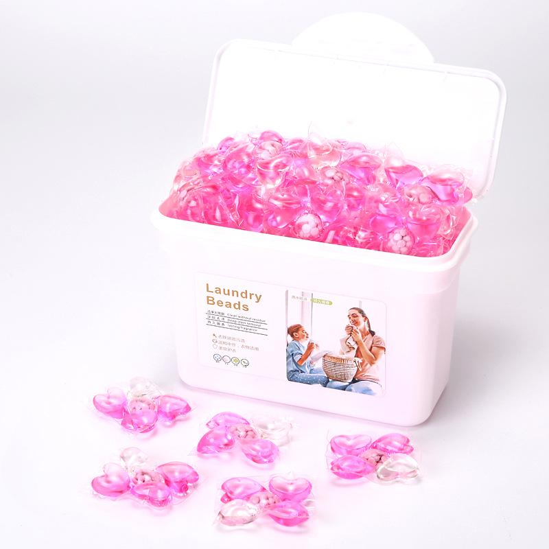 3-in-1 Laundry Capsules: Long-Lasting Fragrance, Highly Concentrated Detergent, Powerful Stain Removal, Three-Chamber Beads.