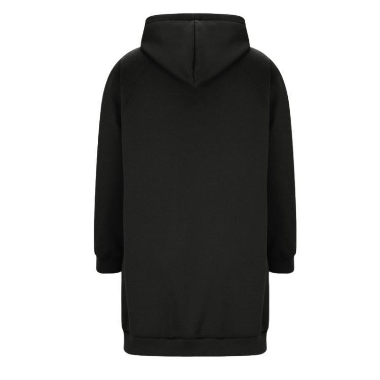 Fashionable Women Hoodie Jacket Loose Fit Long Sleeve Casual Zipper