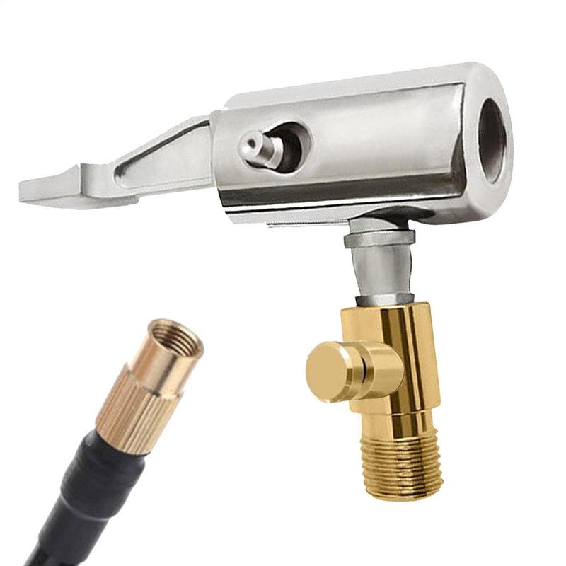 Car Tire Nozzle Adapter Auto Tire Valve Quick Connector Universal Replacement Tire Inflator Connector Air Chuck For Car Bikes