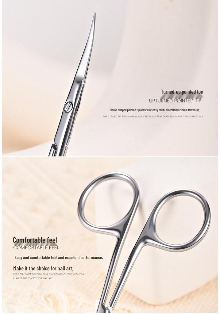 Russian Swan S4-PRO Cuticle Nipper: Ukrainian Stainless Steel, Easy-Cut, Professional Grade, Small Curved Blade.