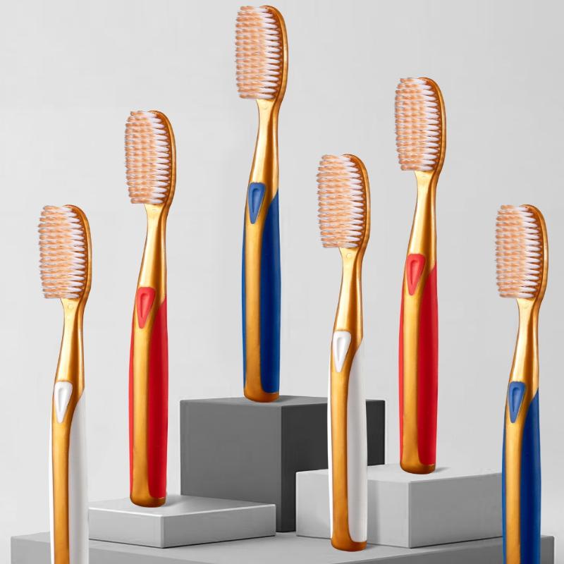 6PCS High End Big Head Long Handle Toothbrush, Efficient Cleaning, Family Set