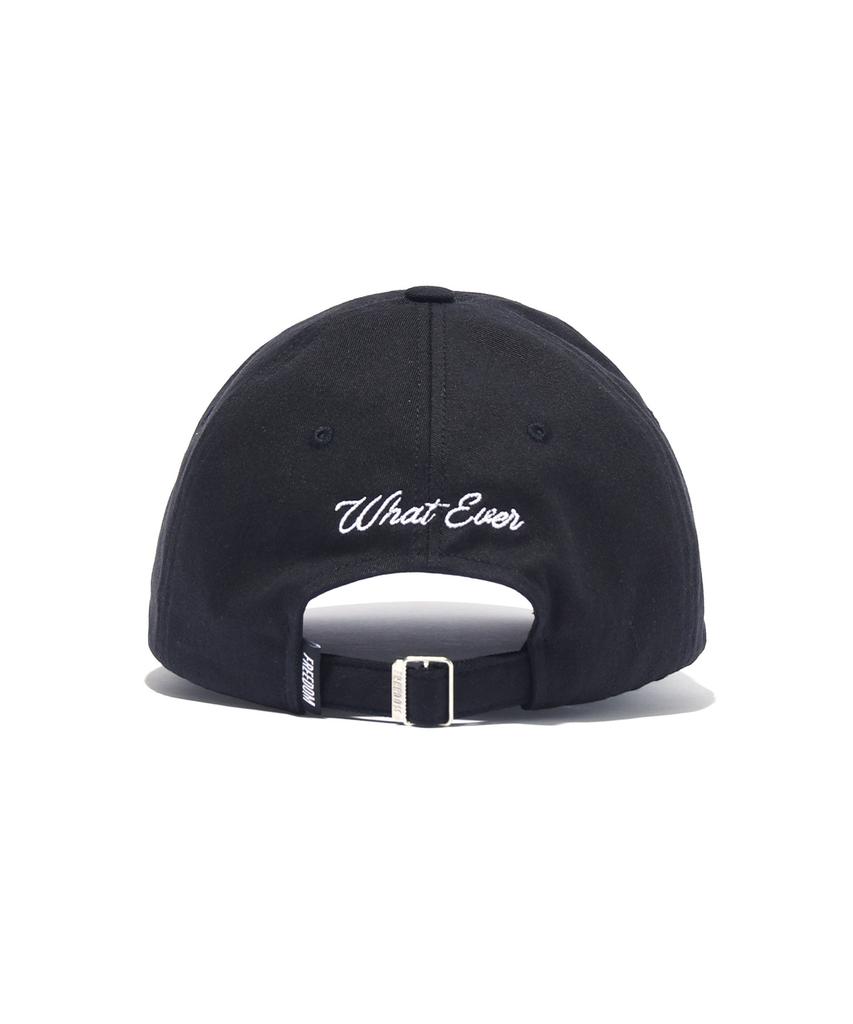 FREEDOM Arch Embossed Lettering Ball Cap (Black)