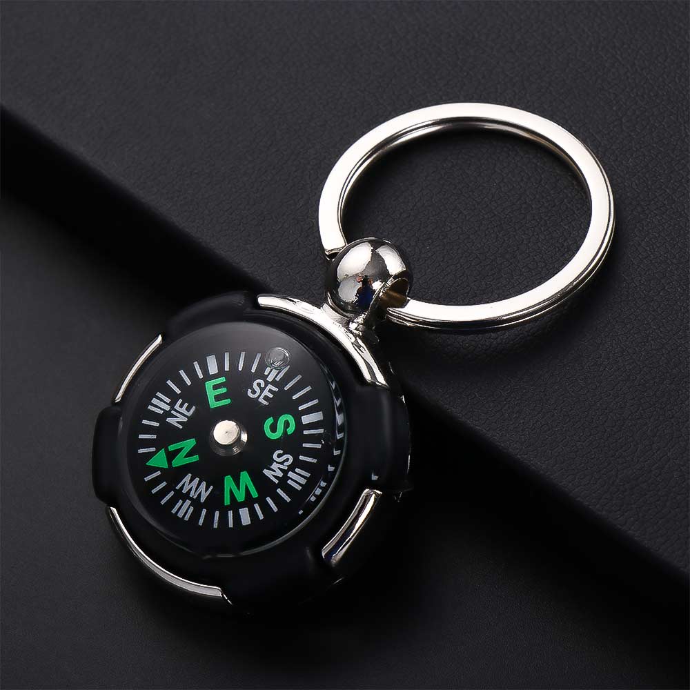 Key Chain Outdoor Survival Tool Keychain Emergency Wild Compass Mini Compass Pocket Compass