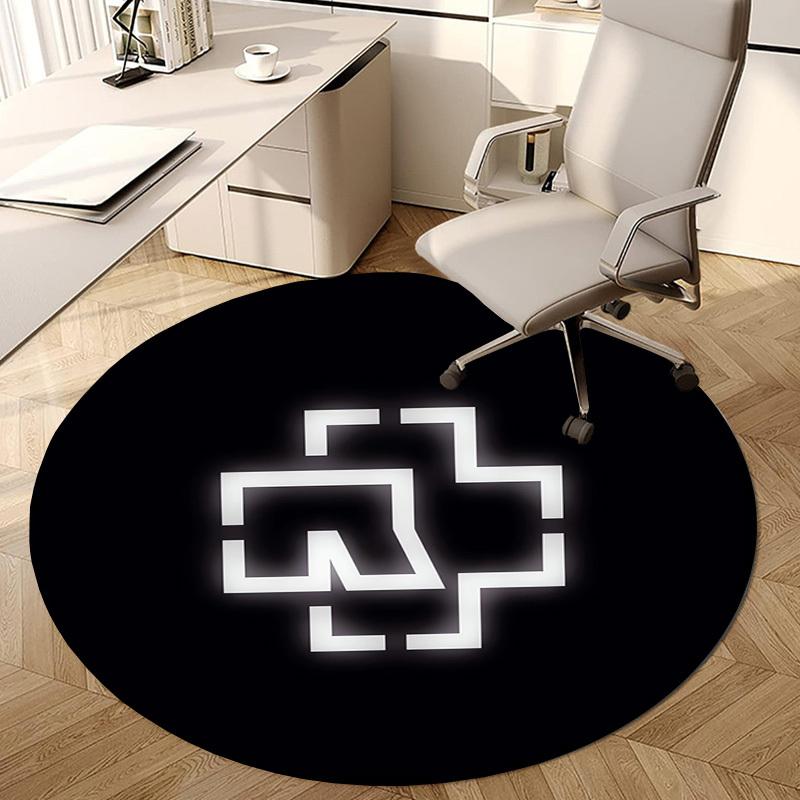 1pc Jigsaw Puzzle Icon Round carpet, Made of Polyester,Perfect for Decorating Office Chairs, Living Rooms fplt040