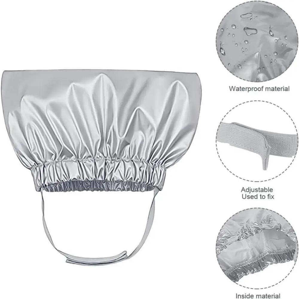 Waterproof Pet Bathing Cap Reusable Breathable Cat Shower Cap Adjustable Rubber Band PU Ear Protection Pet Cap Small Pets