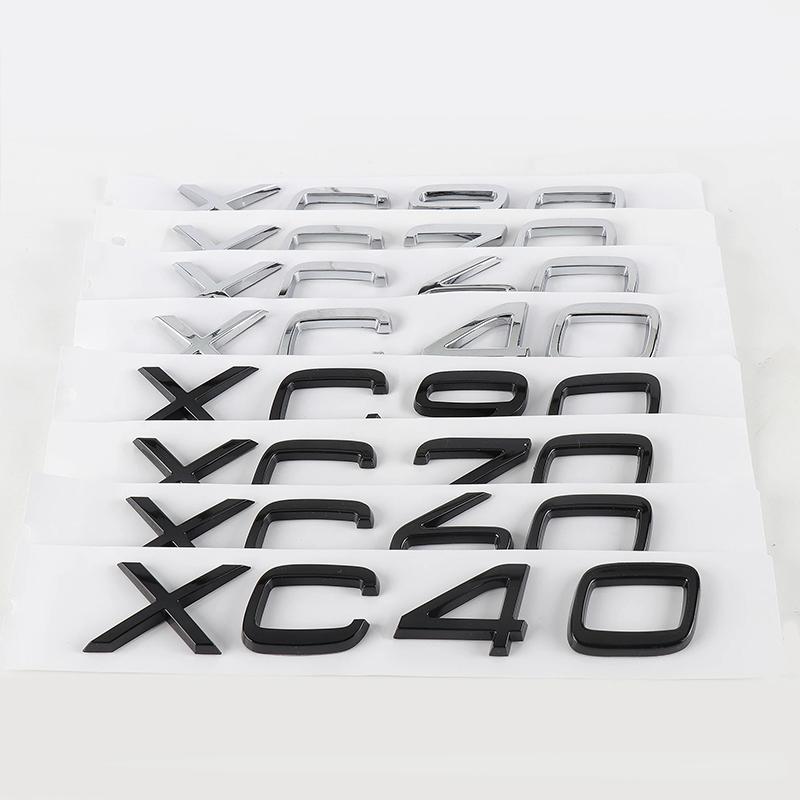 Hot Trunk Letter Logo Sticker Badge Suitable CarVolvo T4 T5 T6 T8 D3 D4 D5 D6 D8 XC40 XC60 XC90 S40 S60 S80 V40L V60L V80L AWD
