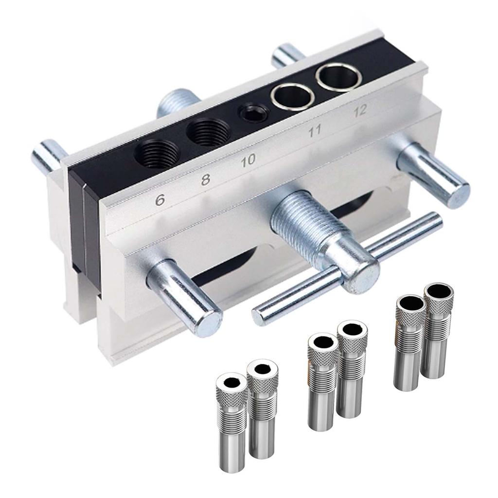 Woodworking Straight Hole Punching Locator, Metric Imperial Vertical Hole Self Centering Drilling Positioner