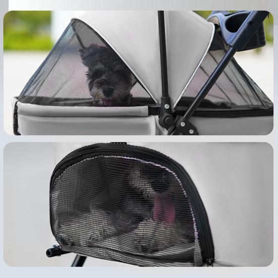 Puppy Carrier Pet Stroller Folding Dog 4 Cat Stroller Wheels Dog/Cat Travel for Small/Medium Large