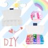 UQTOO Slime Kit DIY Crystal Clay Set Toy Crafting Tool Goldfish Bowl Beads Fruit Slices Colorful Foam Confetti Contains 31 Pieces of Fluffy Crystal Cl