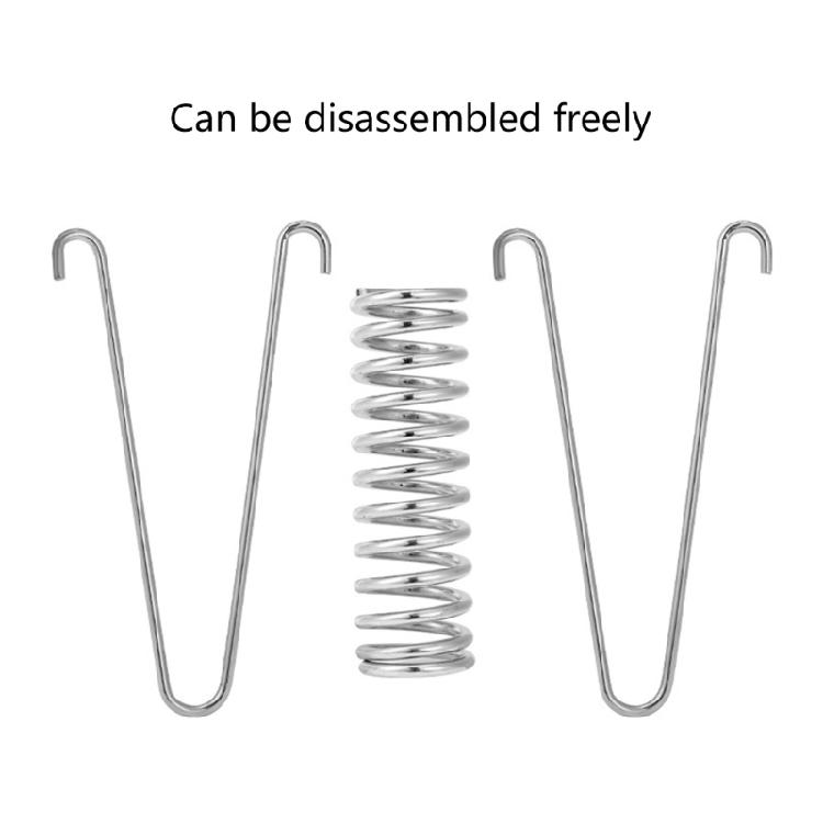4 Stück Zelt Federverschluss Edelstahl Markisen Befestigungsschnalle Zelt Spannfeder