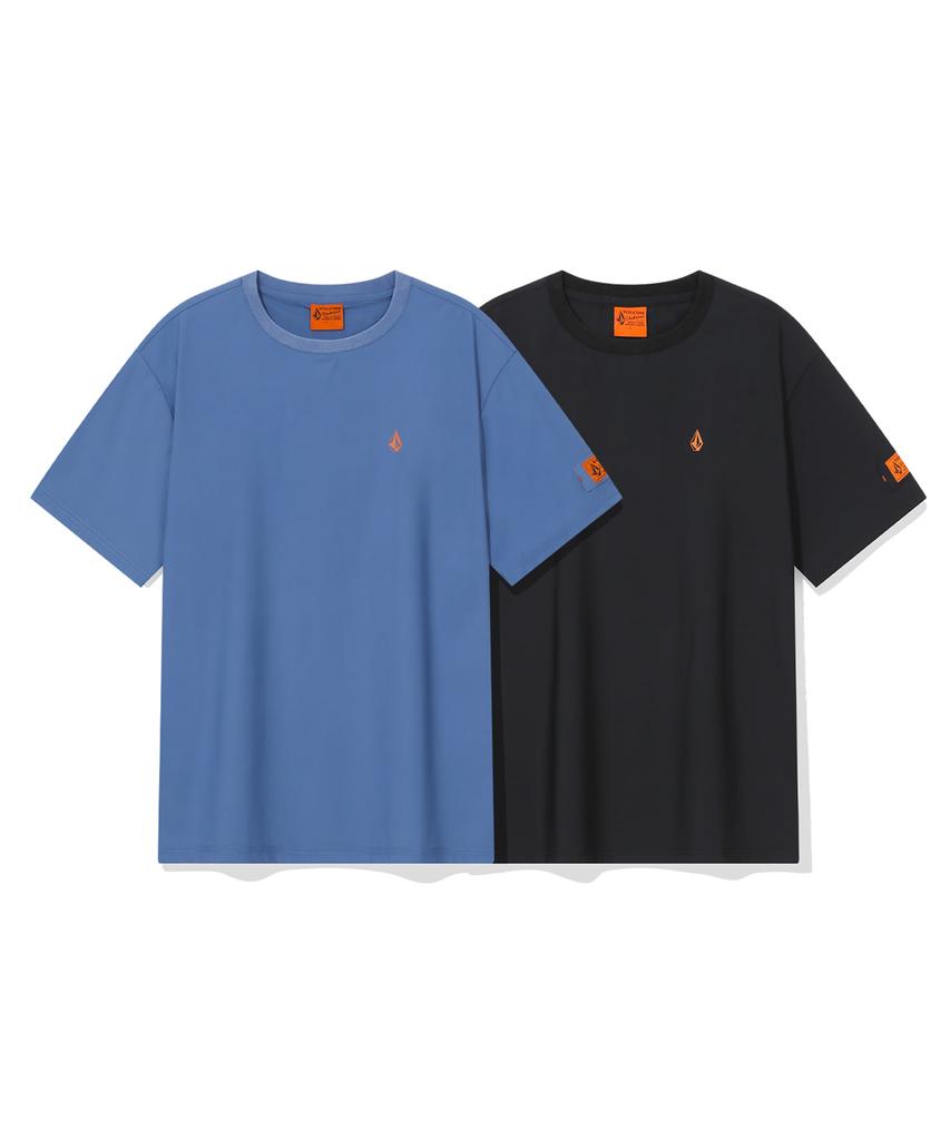 VOLCOM Workwear V.Co Tech Comfort Fit Short Sleeve T-Shirt (Vintage Blue)