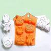 Creative Rectangular Diy Halloween Cake Mold Silicone Chocolate Ghost Pumpkin Cake Mold Baking