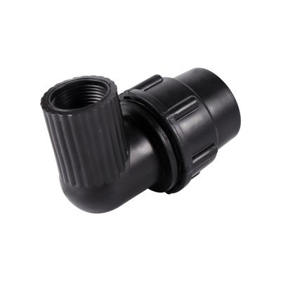 Codo Reductor de 90 Grados Negro Rosca Hembra de 1/2" 3/4" 1" a 20/25/32 mm Conexión para Tubo de PVC de Agua de Jardín Tubo de PVC Unión de Riego