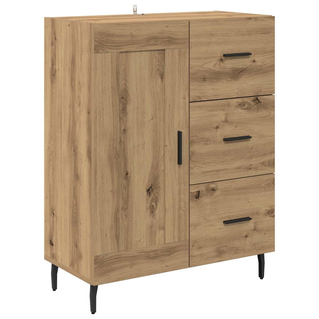 Sideboard Artisan Oak 69.5 x 34 x 90 cm Engineered Wood and Iron