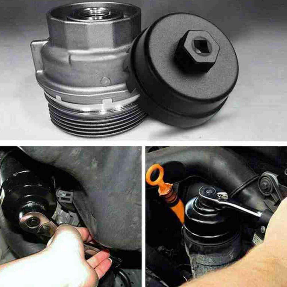 2024 Aluminum Car Oil Filter Wrench Hattype Wrench for Toyota Prius Corolla Rav4 Lexus Car Accessories Auto Repair Parts C1Y1
