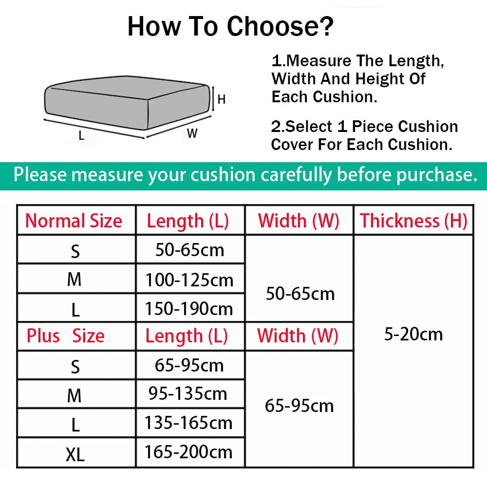 Soft Elastic Sofa Seat Cushion Covers Pure Couch Slipcovers Furniture Protector for Home Living Room Banquet Thin Sofa Covers