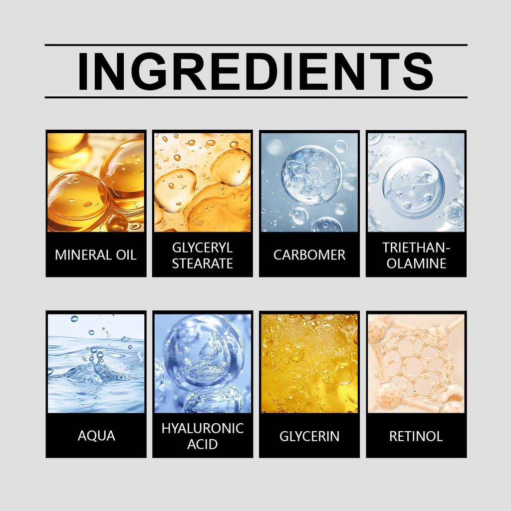 Zmarszczki Oczy Retinol Krem pod Oczy Krem z Roll-onem na Cienie pod Oczami Redukuje Drobne Linie Usuwa Worki pod Oczami 20g