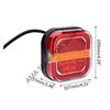 X7JF 2pcs Trailer LED Tail Number Plate Light Rear Reverse Brake Stop Lamp