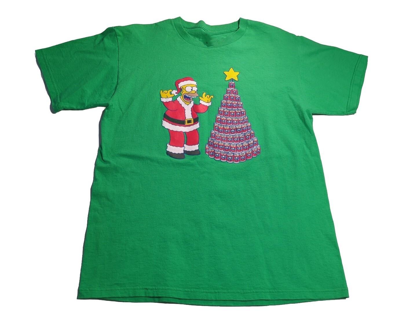 New Popular The Simpsons Homer Simpson Duff Beer Christmas Tree Cotton LW352 XXXL