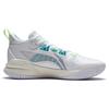 Li Ning Sonic 10 Team Basketballschuhe Herren Mittelhoch Standard Weiß/Neongrün ABPS015-1