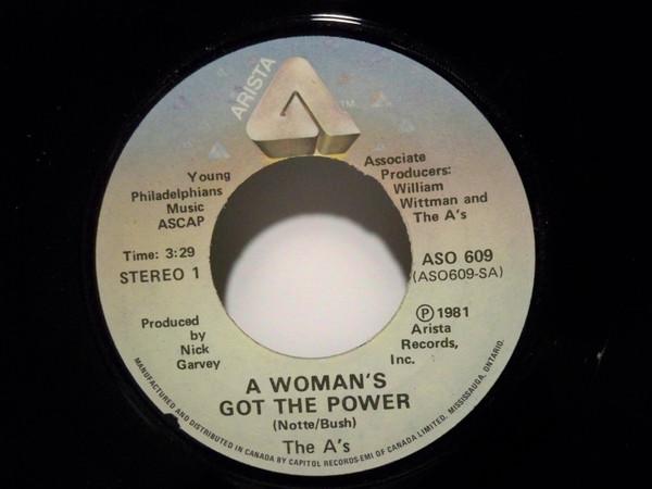 

7inch Record A S - A Woman s Got The Power ASO609 Arista 1981 Canada Rock Used