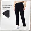 LiNing Simple Fashion Casual Versatile Commuter Straight Leg Wide Leg Mid Rise Comfortable Knitted Sports Pants Unisex pants AKLVD84-1