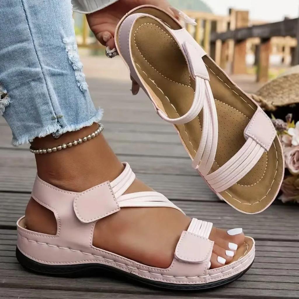 Fashion Summer Fashion Shoes for Women Plus Size 36-43 Platform Wedges Comfortable Non-slip Sandals Casual Beach Footwear 2025