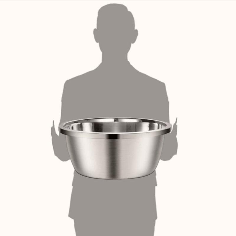 Large Stainless Steel Dog Bowls Metal Premium Bowl for Pets Sturdy and Durable Thick Smooth Metal Food and Water Dishes
