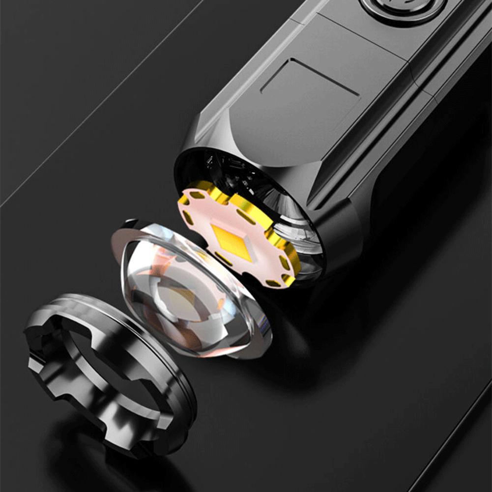 Flashlight Torch ABS Accessories Black LED Most Powerful