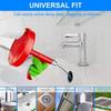 Plumbing Snake Flexible Labor Saving Anti Slip Handle Carbon Steel Drain Clog Remover for Kitchen Sink Red